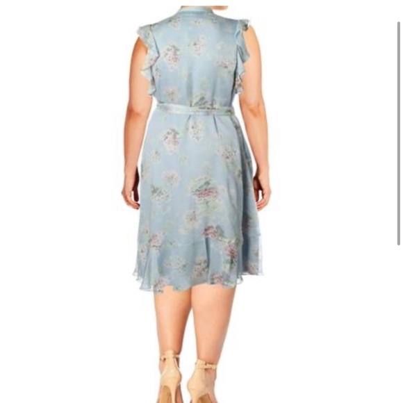 Lauren Ralph Lauren Janevra Chiffon Dress Tiered Size 6 - Picture 4 of 10